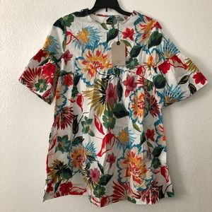 ZARA Girls Floral Dress; NEW with Tags